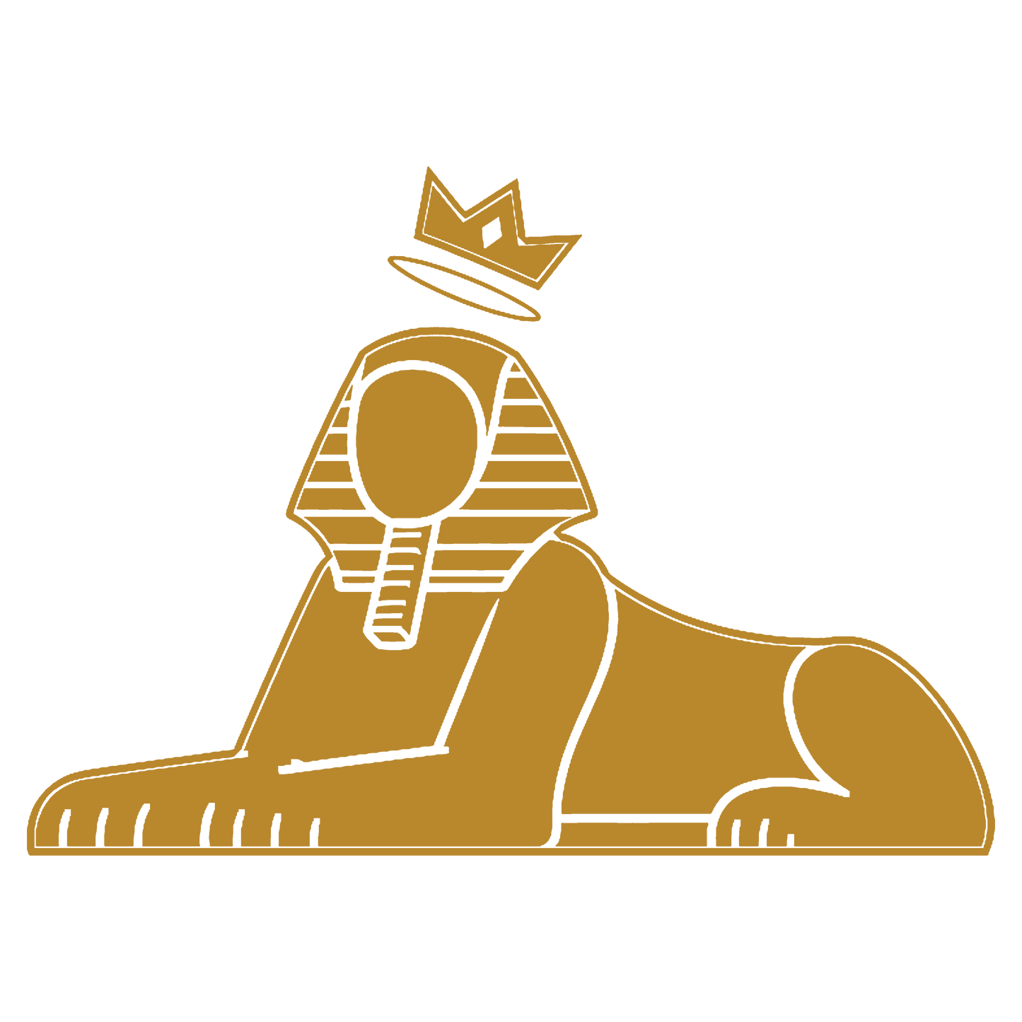 The Crowned Sphinx — the gold embroidered crest on the BLACK MAJIC Crown Dad Cap