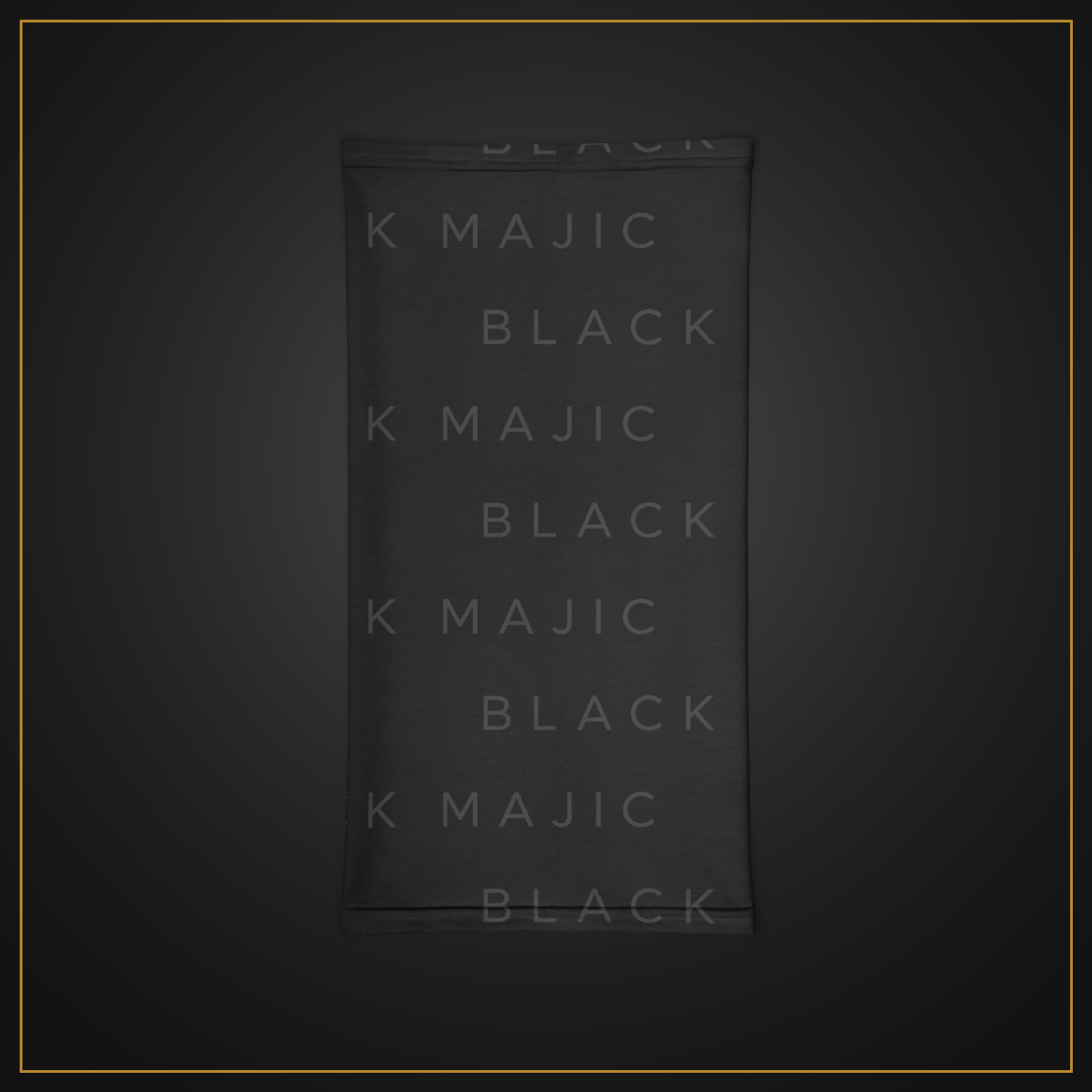 BLACK MAJIC Neck Gaiter wordmark black