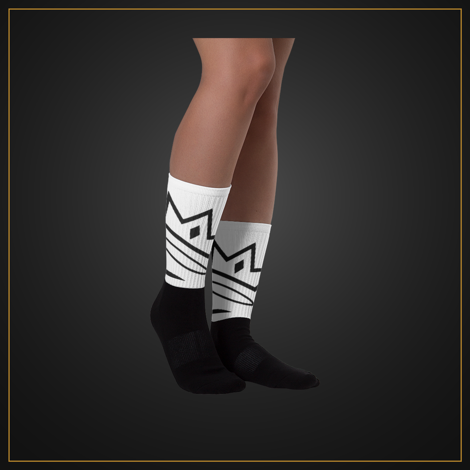 BLACK MAJIC Crown Socks — cute unisex gift socks