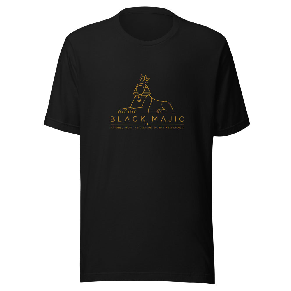 The OG Tee — black with the gold crowned Sphinx logo