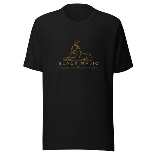 The OG Tee — black with the gold crowned Sphinx logo
