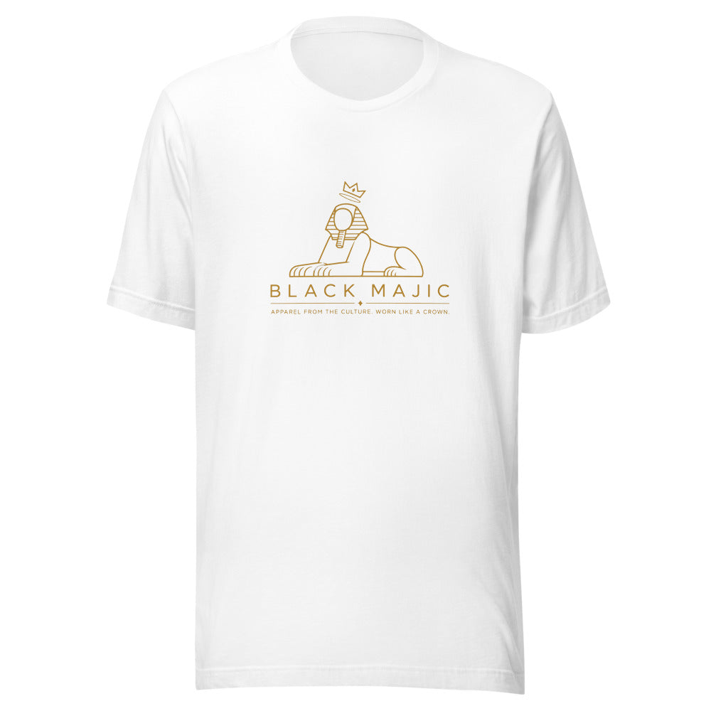 The OG Tee — white with the gold crowned Sphinx logo