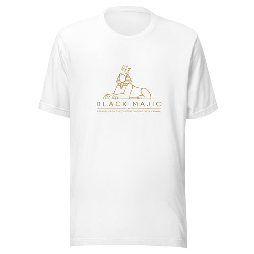 The OG Tee — white with the gold crowned Sphinx logo
